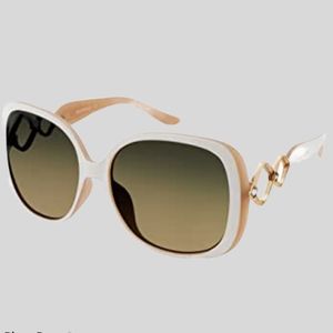 Southpole white and nude oversized sunglasses